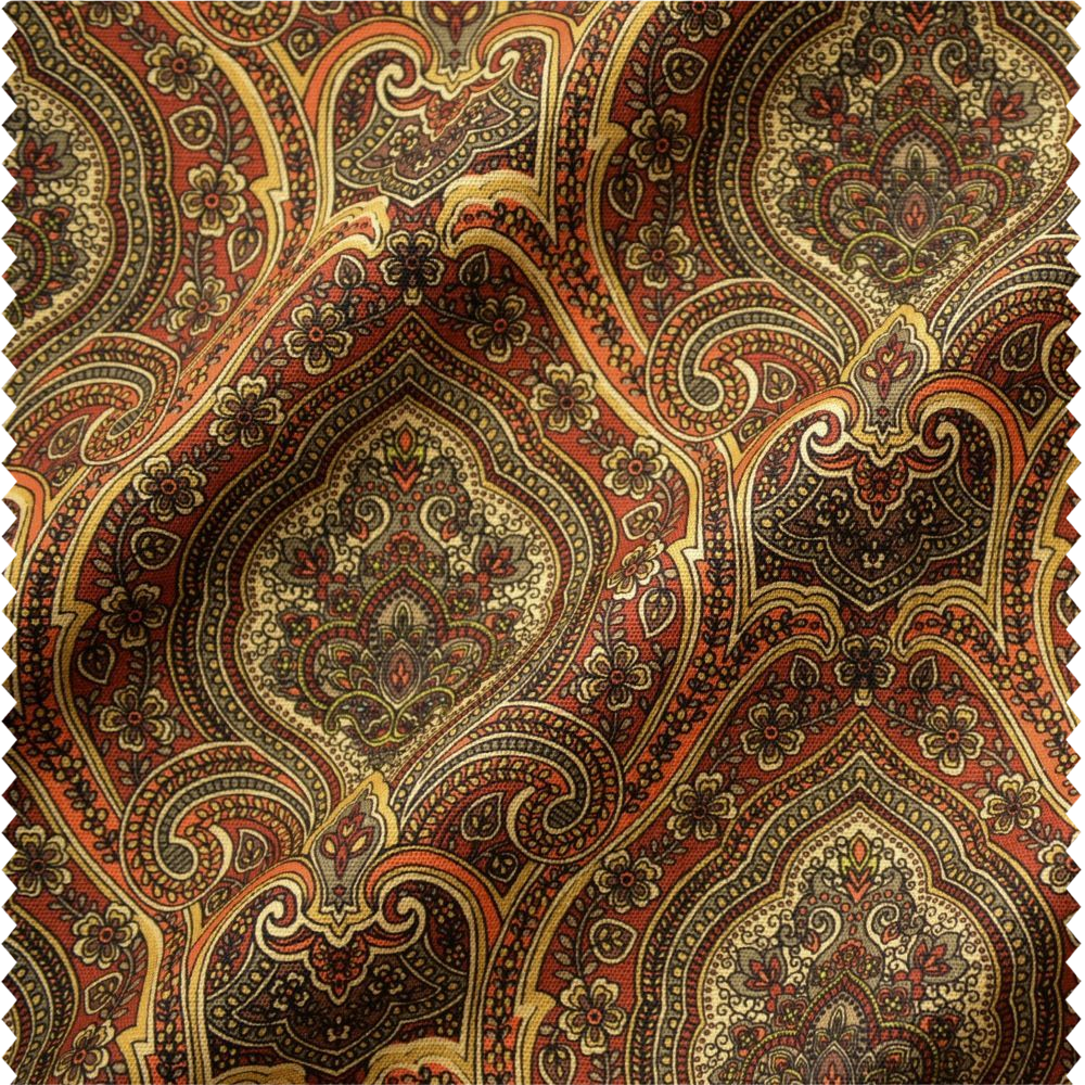 Tissu à rideaux et d'ameublement à motif baroque