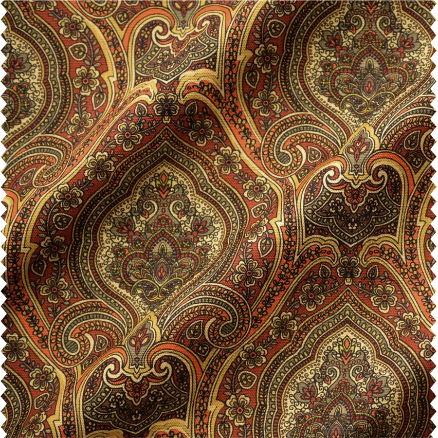 Tissu à rideaux et d'ameublement à motif baroque