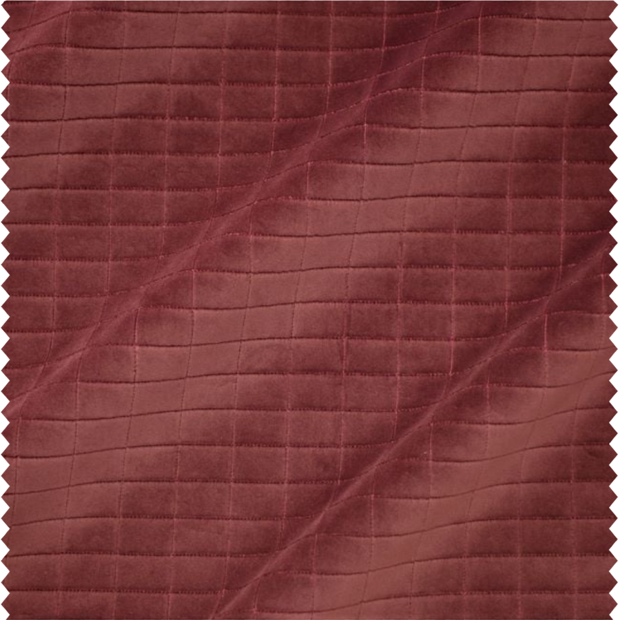 Tissu d'ameublement en velours à carreaux