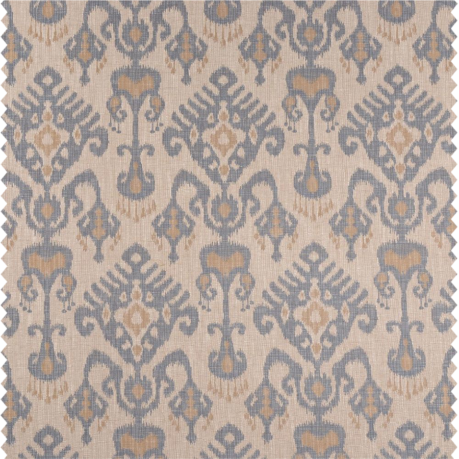 Tissu d'ameublement exclusif coordonné à motifs ethniques