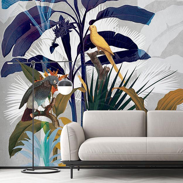 Papier peint Uva forêt exotique colorée