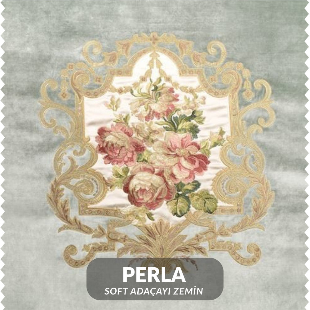 Tissu panneau à broderie appliquée sur velours