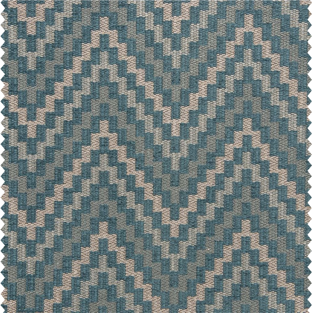 Tissu à rideaux et d'ameublement à motif zigzag