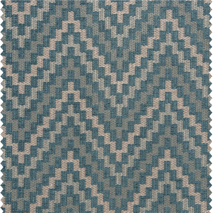 Tissu à rideaux et d'ameublement à motif zigzag