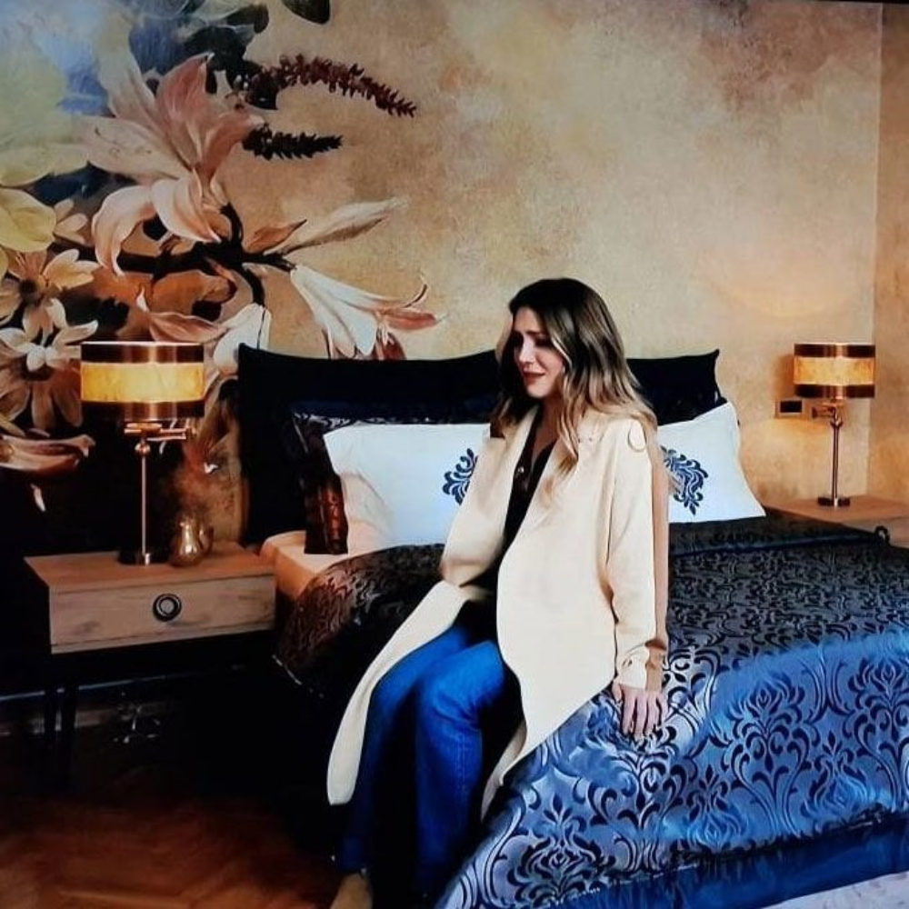 Papier peint chambre d'amis du yali de Hale Ilgaz (Hülya Avşar), série Masumiyet