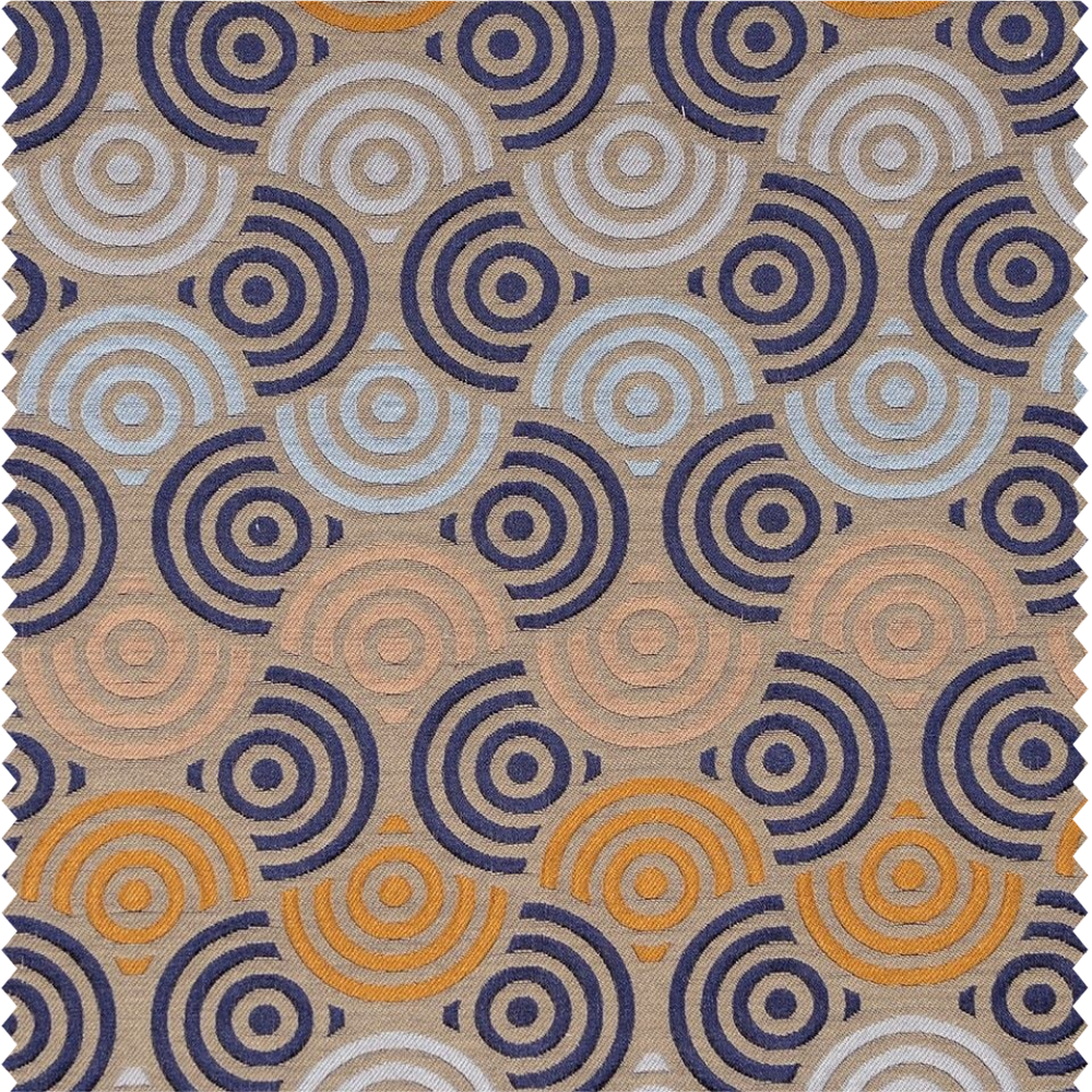 Tissu d'ameublement importé à motifs géométriques