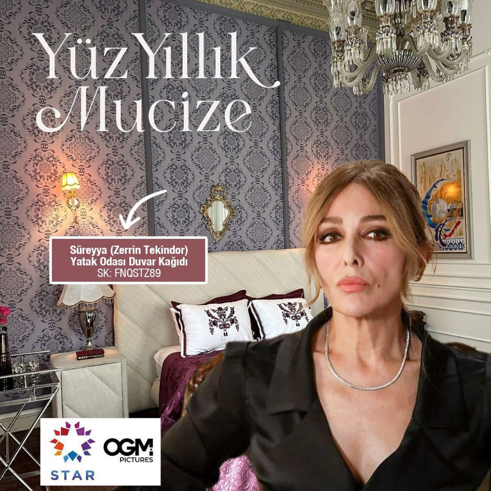 Papier peint chambre de Süreyya (Zerrin Tekindor), série Yüzyıllık Mucize