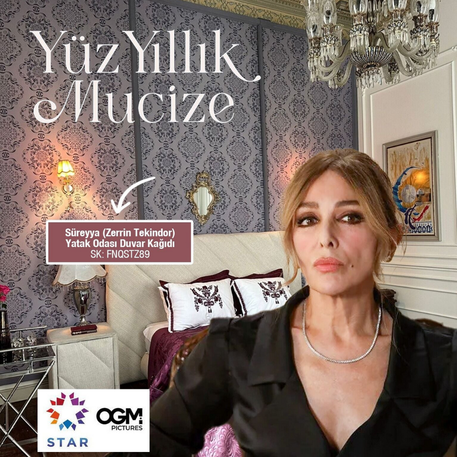 Papier peint chambre de Süreyya (Zerrin Tekindor), série Yüzyıllık Mucize