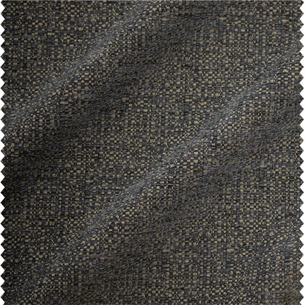 Tissu d'ameublement coordonné pied-de-poule et uni