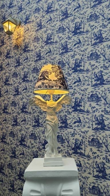 Abat-jour Melek Angel Blue Tropical Capped