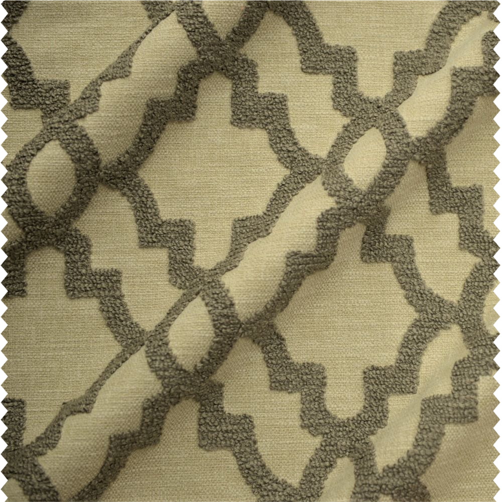 Tissu d'ameublement bouclé sur fond coton