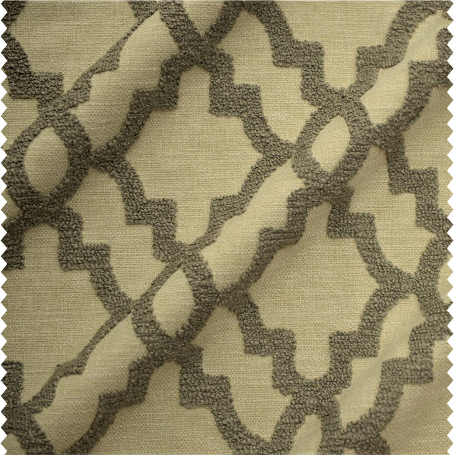 Tissu d'ameublement bouclé sur fond coton