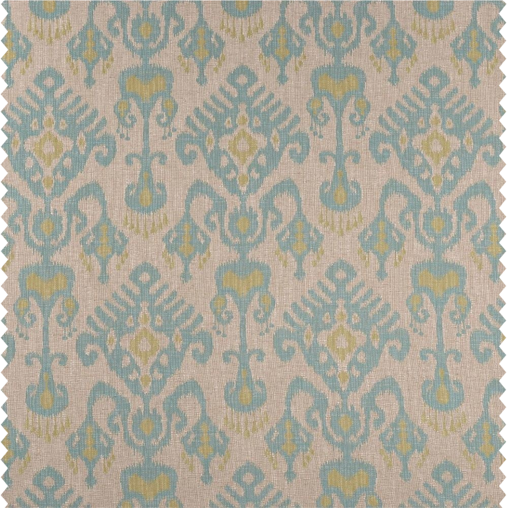 Tissu d'ameublement exclusif coordonné à motifs ethniques