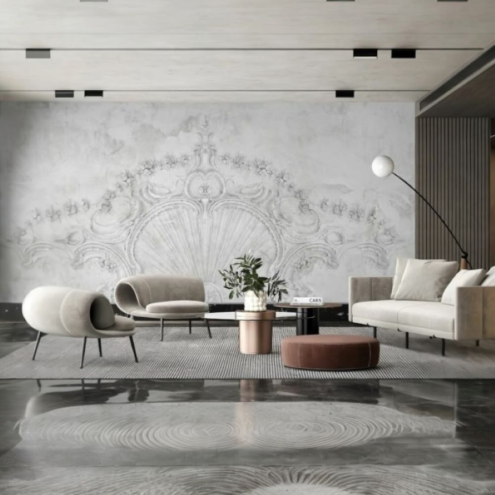 Papier peint couronne en relief, série Kiralık Aşk Lübnan