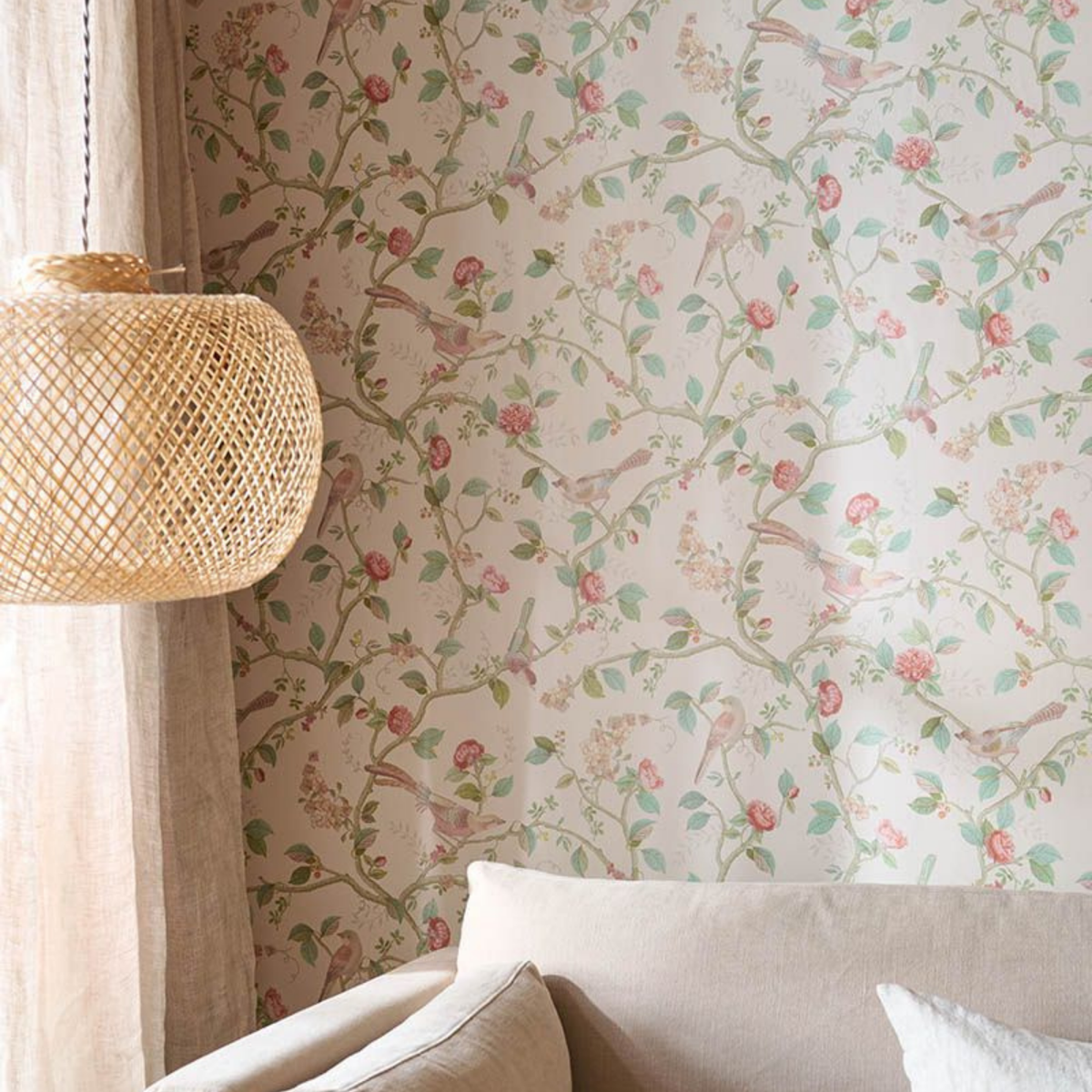 Papier peint Pip Studio Good Nightingale oiseaux sur les branches