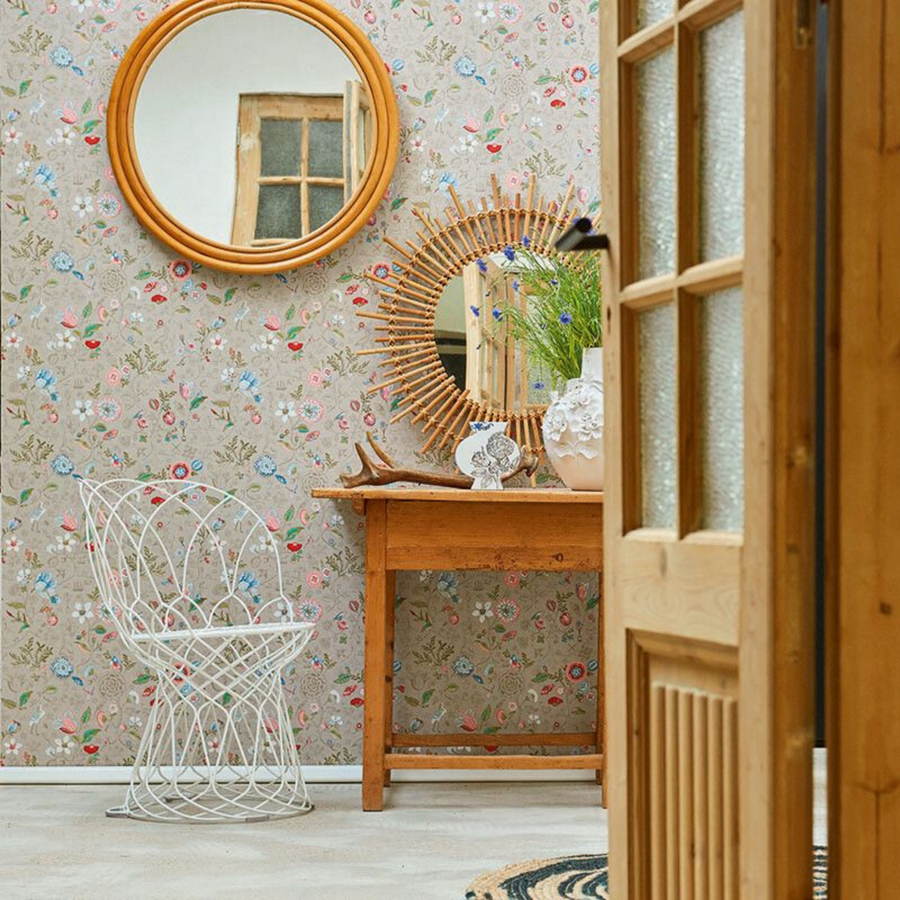 Papier peint Pip Studio Spring to Life gris kaki