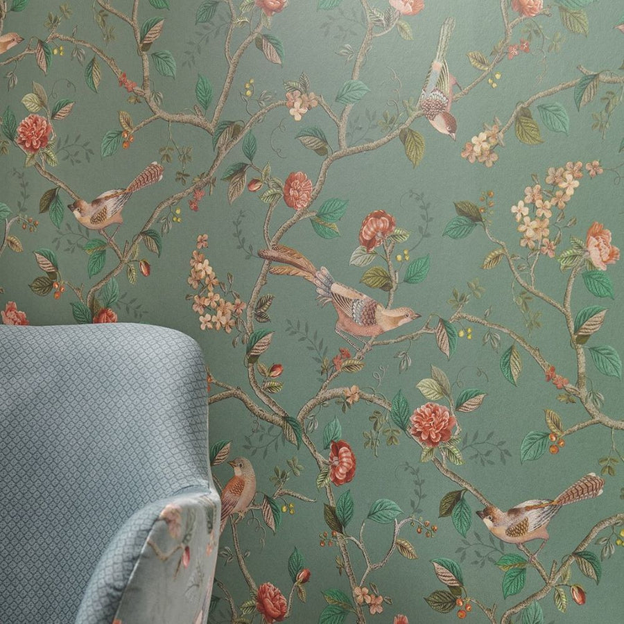 Papier peint collection Pip Studio 6 oiseaux sur les branches