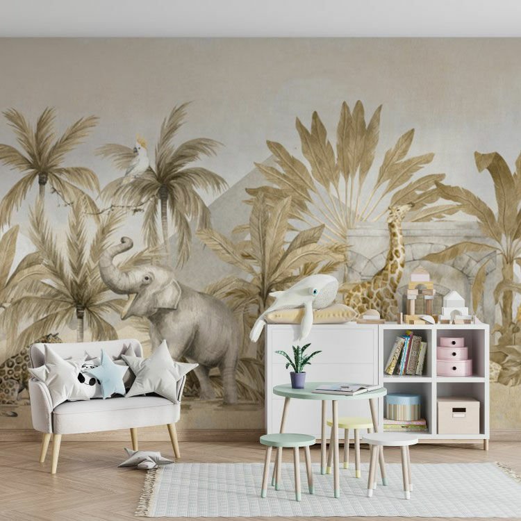 Papier peint Uva plantes et animaux tropicaux