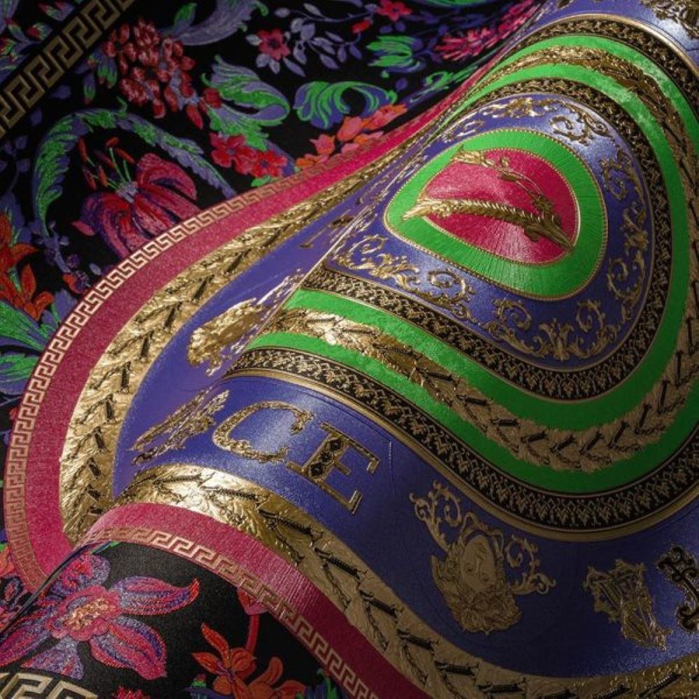 Papier peint collection Versace 5 baroque coloré