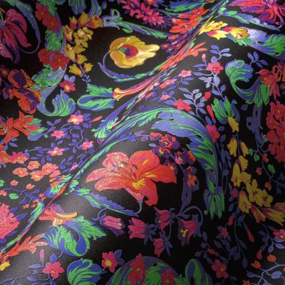 Papier peint Versace 5 Virtus fleurs colorées