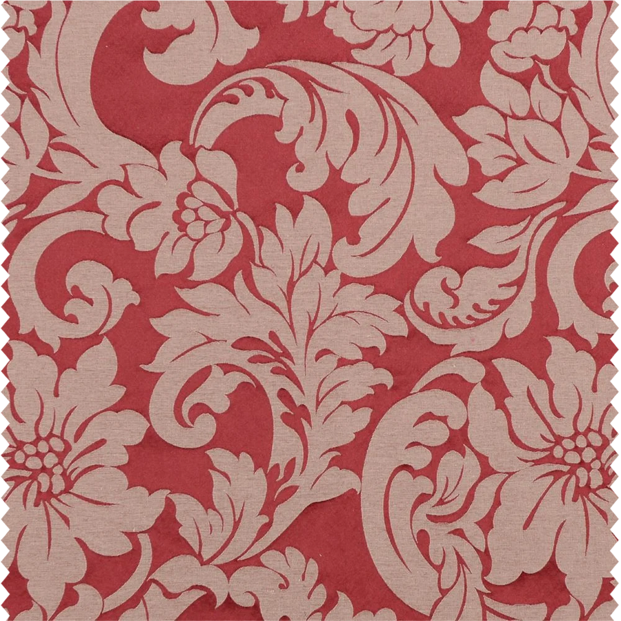 Tissu d'ameublement coordonné motif classique fleuri