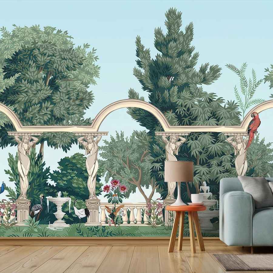 Papier peint arches sur bustes de femmes