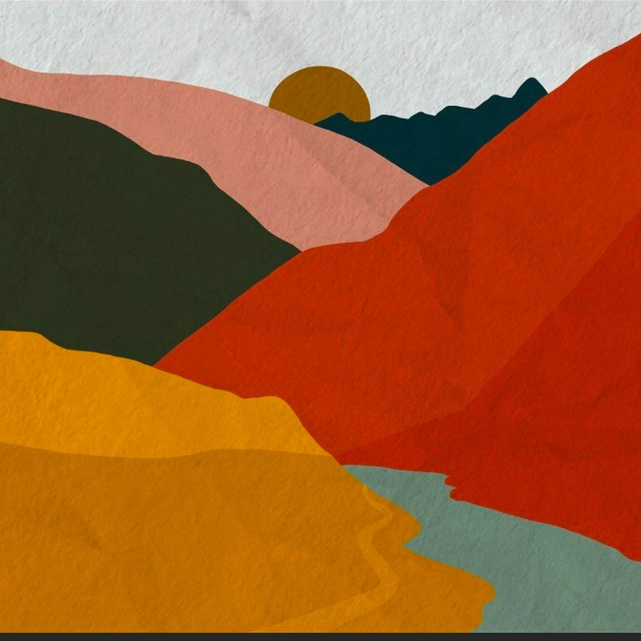 Papier peint motifs abstraits, série Kefaret