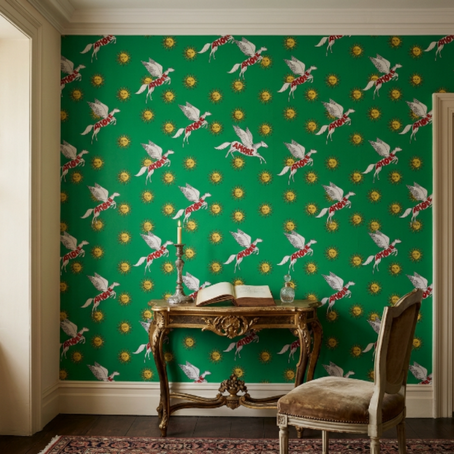 Papier peint Enriquezland Pegaso vert