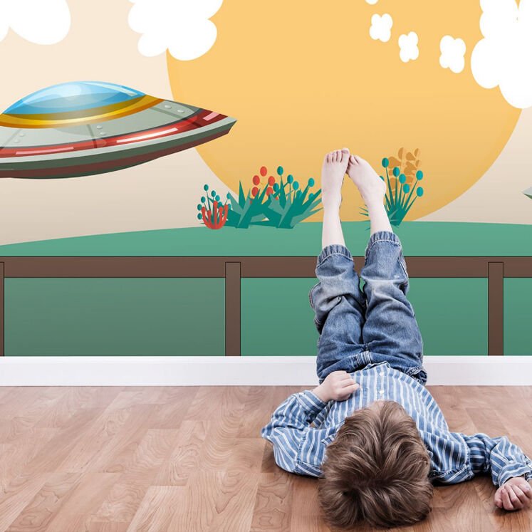 Papier peint Space ovnis et vaisseaux spatiaux