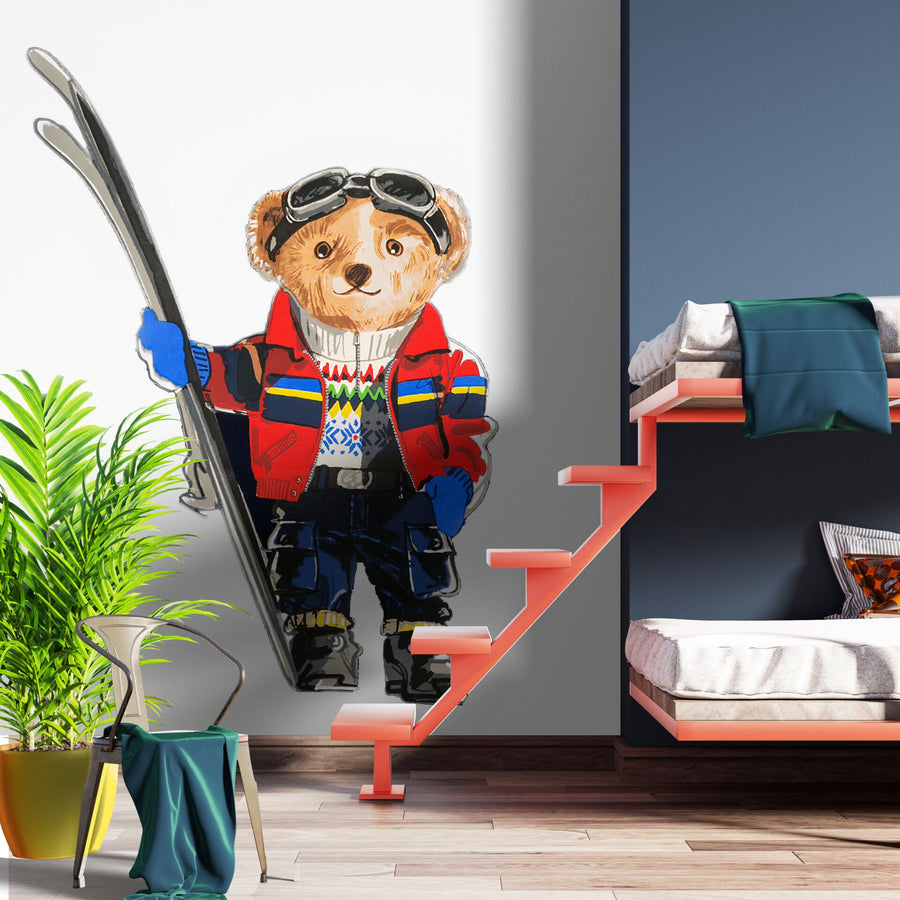 Papier peint panoramique enfant Teddy Bear ours en peluche