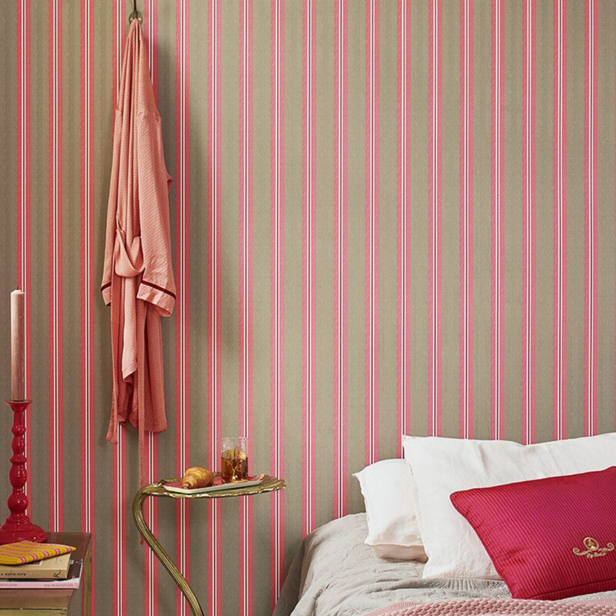 Papier peint Pip Studio Blurred Lines rose
