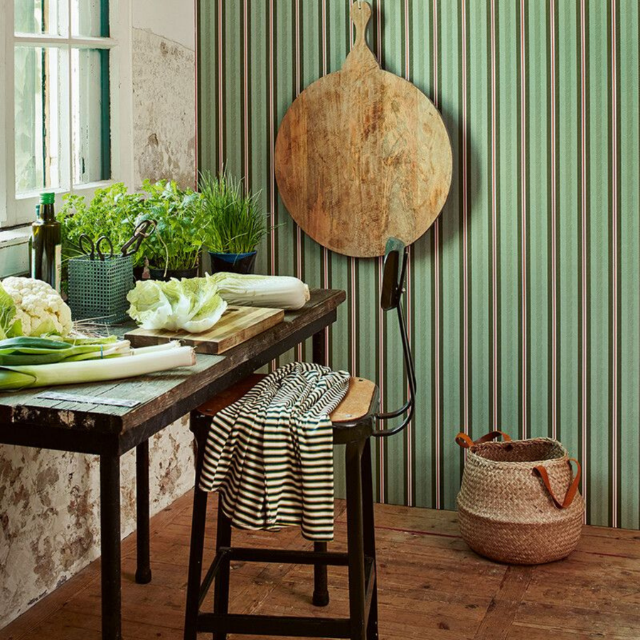 Papier peint Pip Studio Blurred Lines vert
