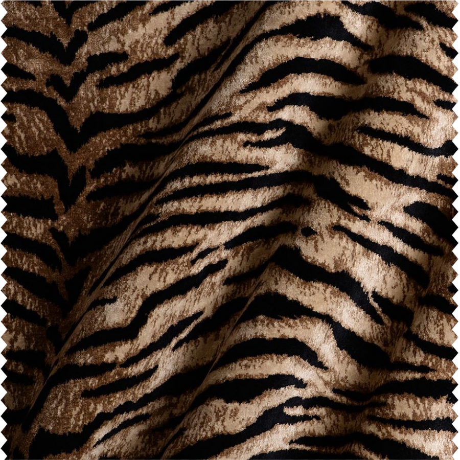 Tissu d'ameublement à motif tigre