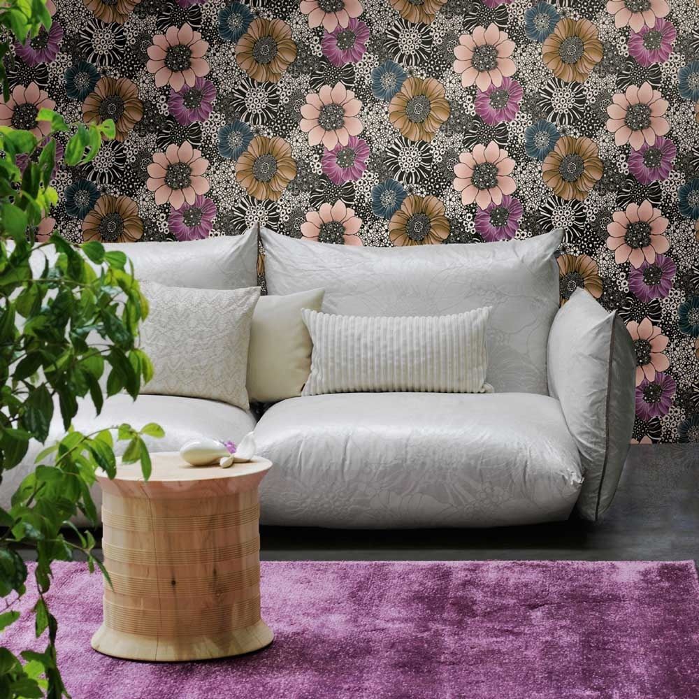 Papier peint Missoni Home 1 Anemones Garden grandes fleurs