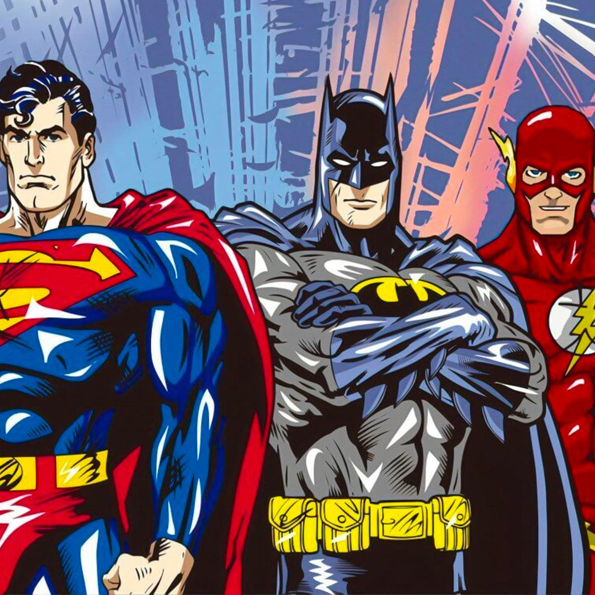 Papier peint Uva héros Superman et Batman