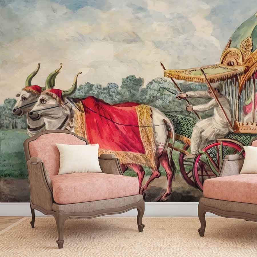 Papier peint le sultan en promenade dans sa calèche