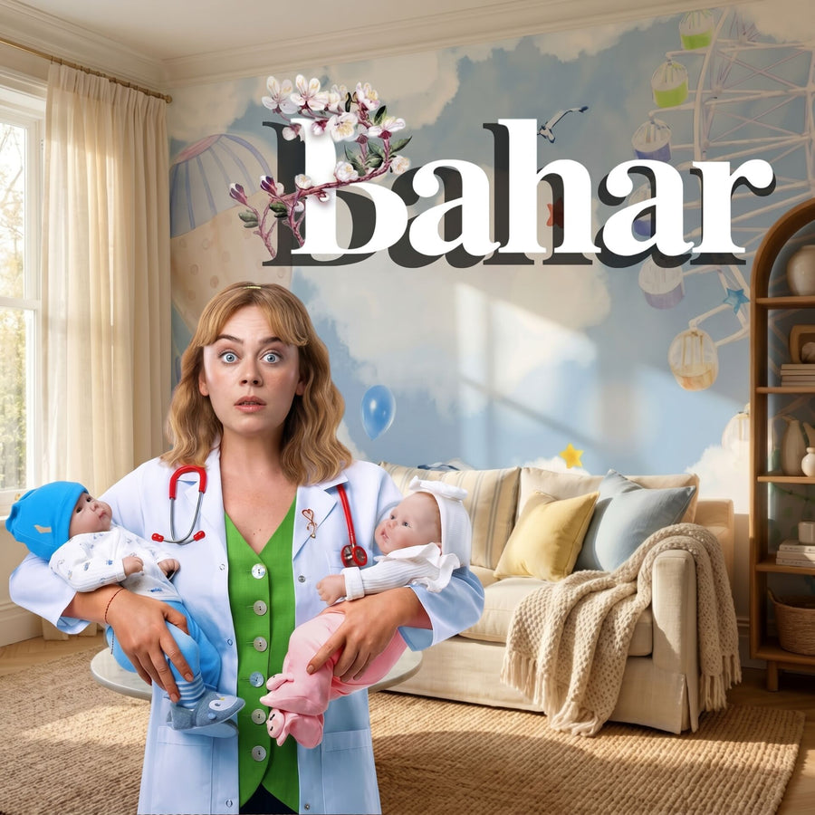 Papier peint chambre de bébé Seren et Uras, série Bahar