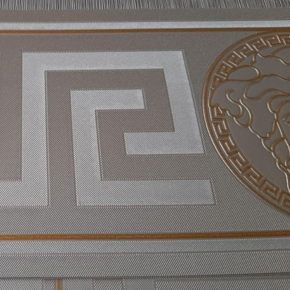 Frise bordure Versace Greek Key Silver