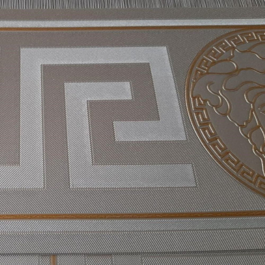 Frise bordure Versace Greek Key Silver