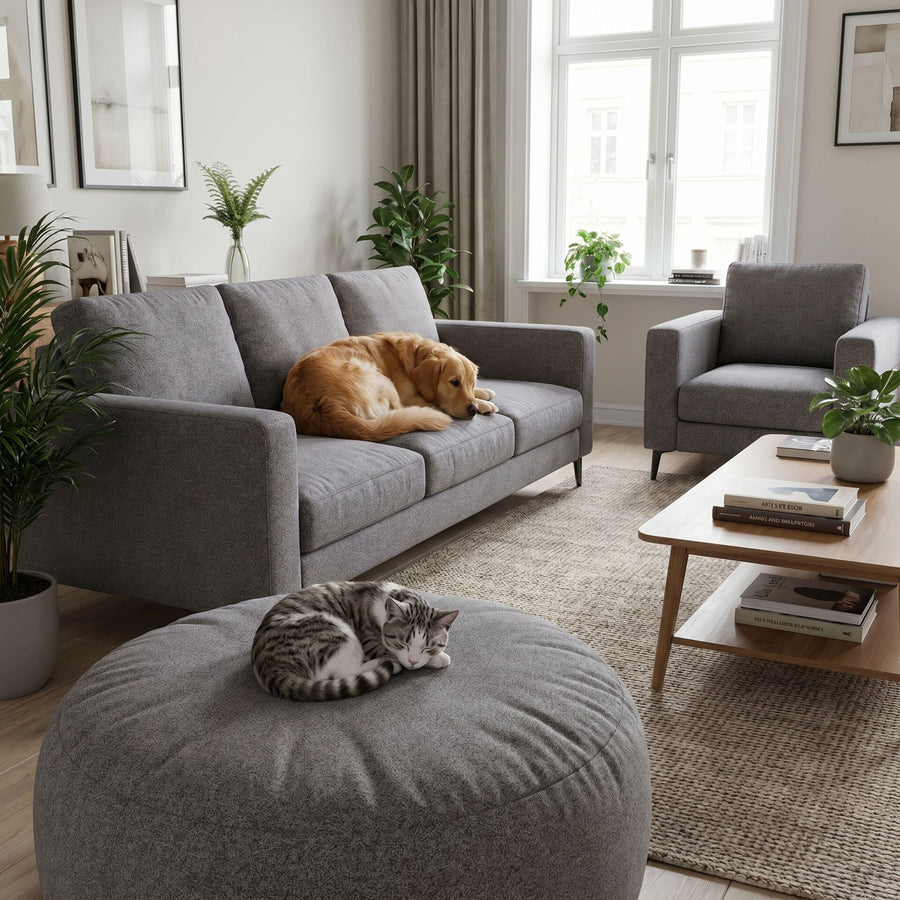 Tissu brun Noble adapté aux animaux de compagnie