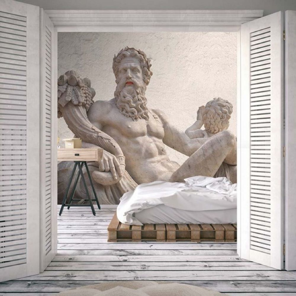 Papier peint Uva Zeus antique et ange de l'amour