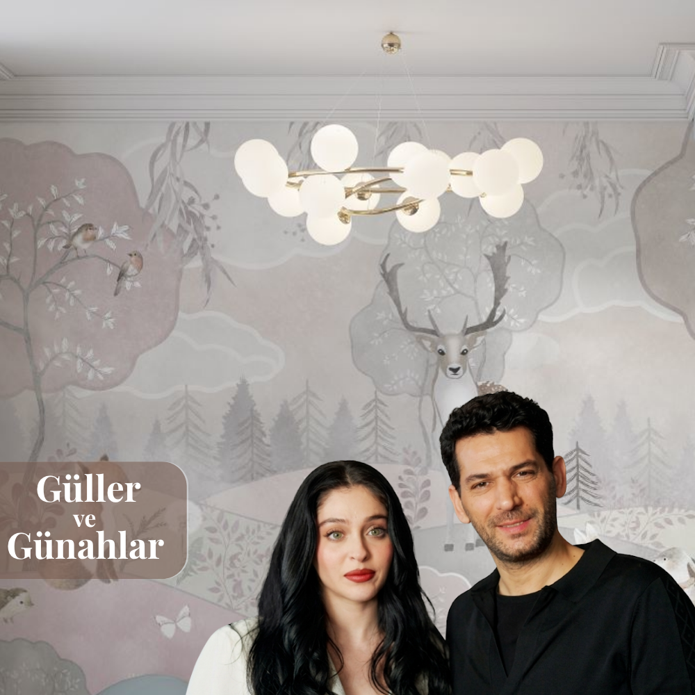 Papier peint chambre d'enfant, série Güller ve Günahlar