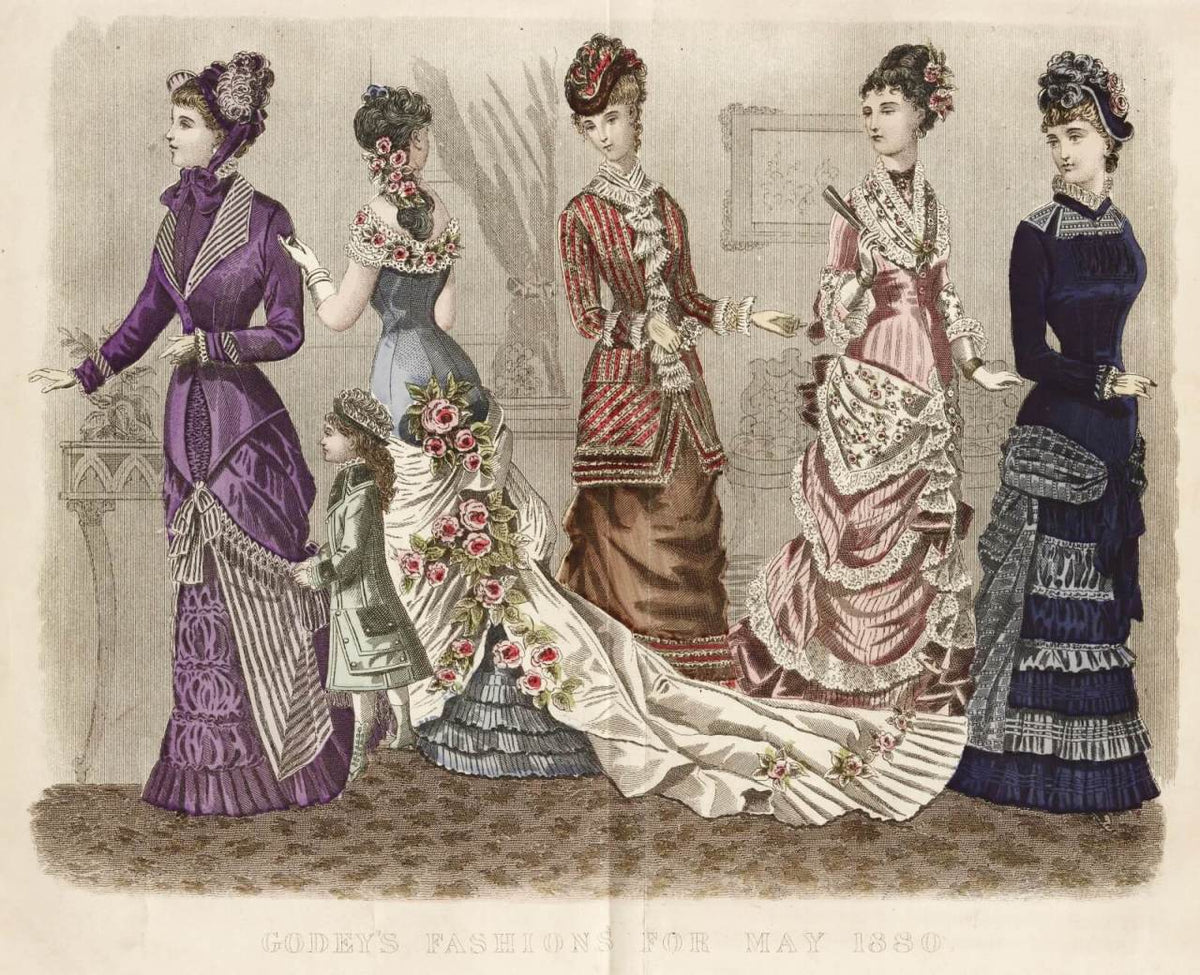 Papier peint assemblée d'Anglaises
