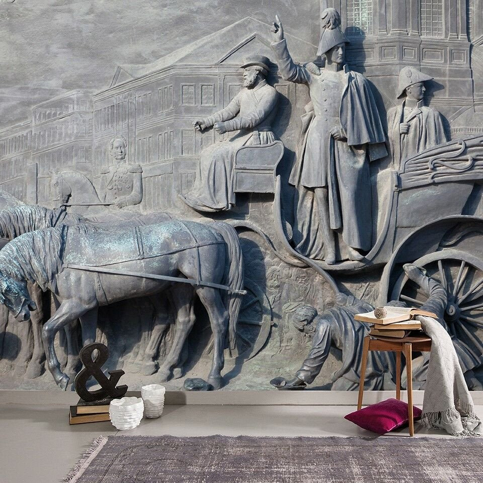 Papier peint Riot roi à cheval