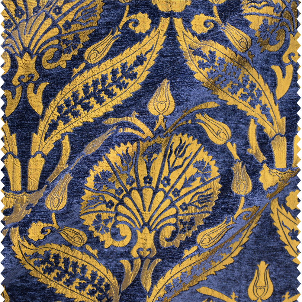 Tissu d'ameublement à motif tulipe ottomane