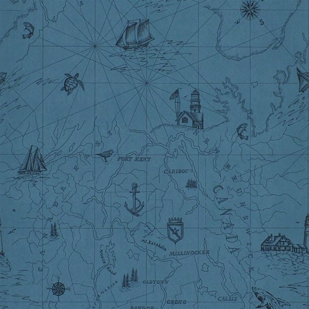 Papier peint Ralph Lauren Shipping Lanes Map