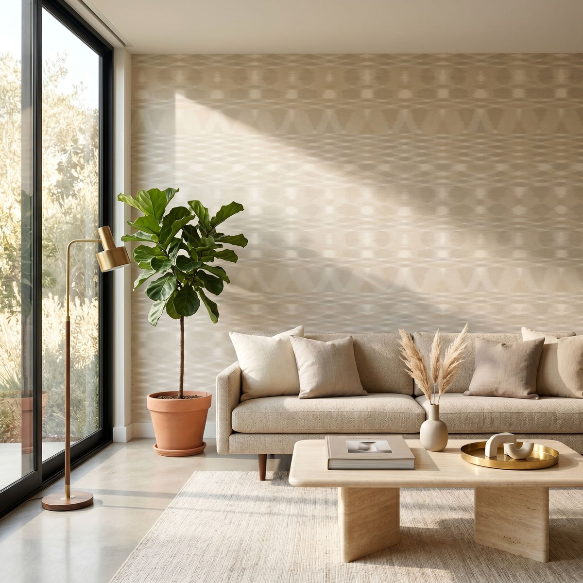 Papier peint collection Missoni 4 flamme du lever de soleil