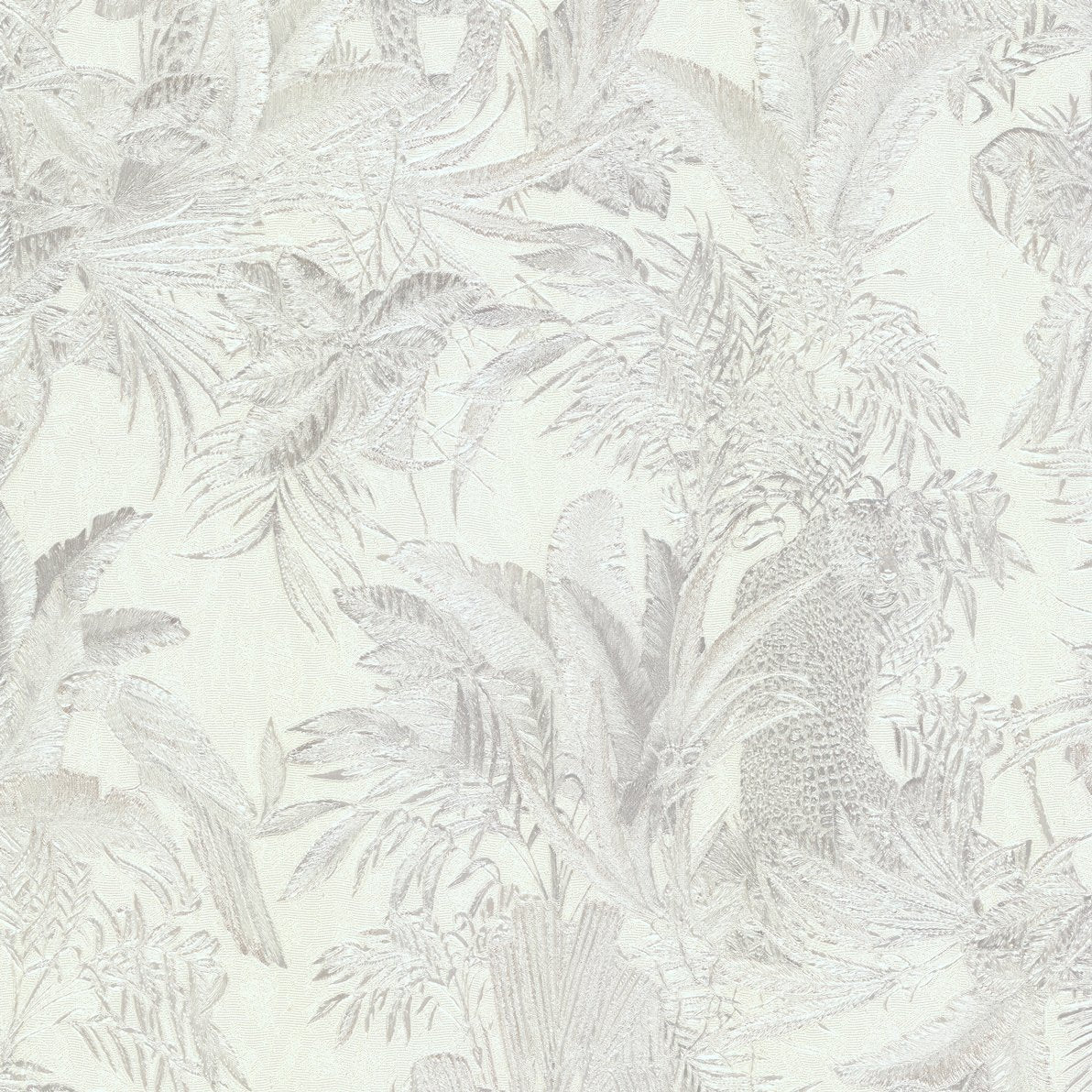 Papier peint Roberto Cavalli léopard parmi les feuillages