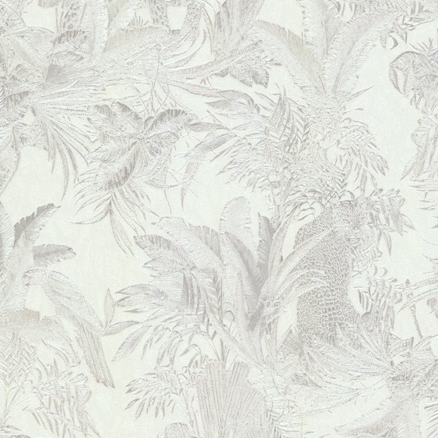 Papier peint Roberto Cavalli léopard parmi les feuillages