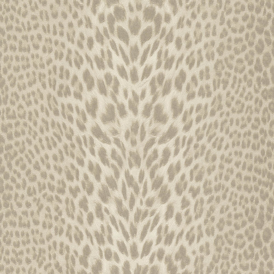 Papier peint Roberto Cavalli motif léopard beige